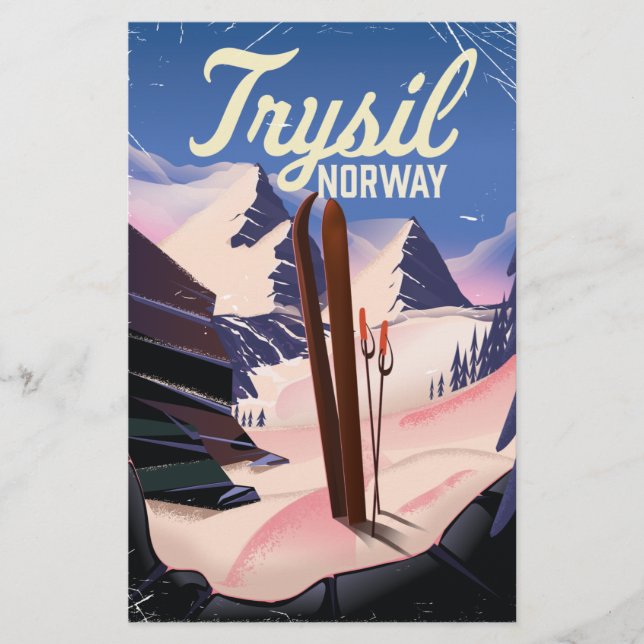 Papelaria Trysil Norway ski (Frente)