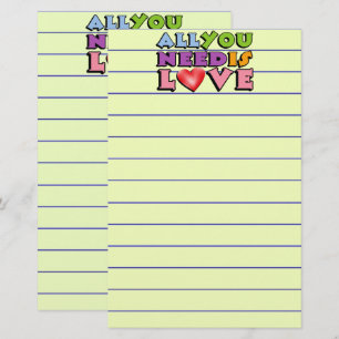 Papelaria Tudo Que Você Precisa É De Papel De Carta De Amo
