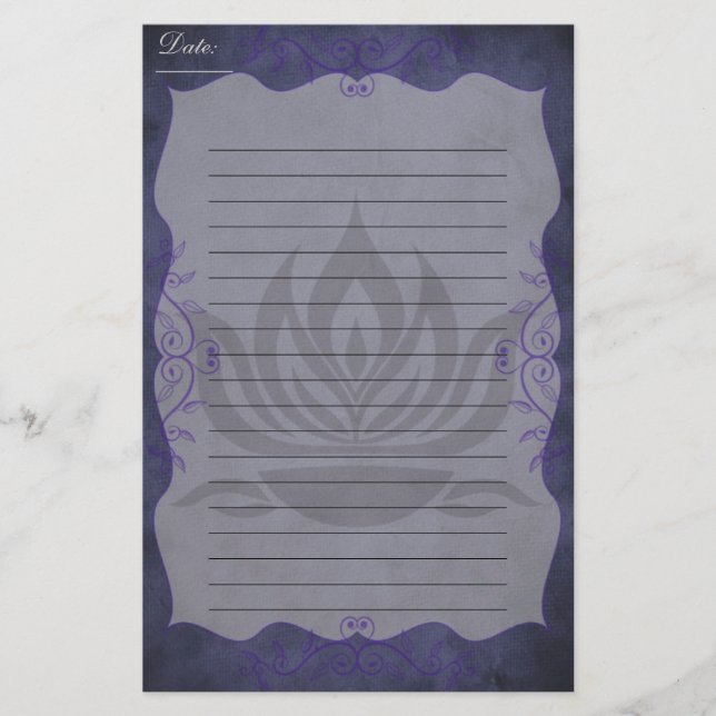 Papelaria Twilight Lotus (Frente)