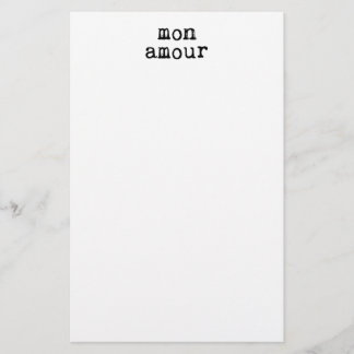 Papelaria Typeescrito Mon Amour