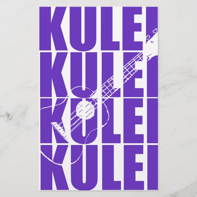 Papelaria Ukulele Violeta (Frente)