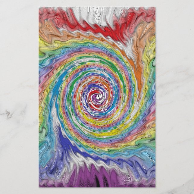 Papelaria Um Splatter Colorido (Frente)