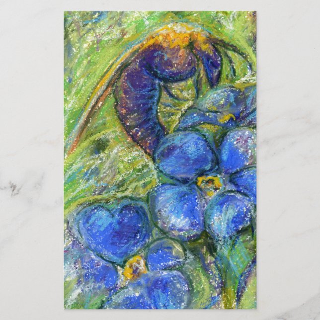 Papelaria Uma abelha e não me esqueça das flores (Frente)