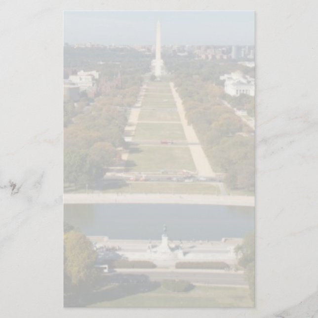 Papelaria Uma visão da paisagem de Washington DC (Frente)