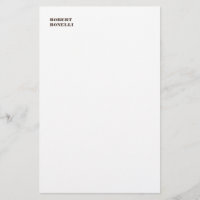 Único Moderno Preto Branco Seu Nome Minimalista