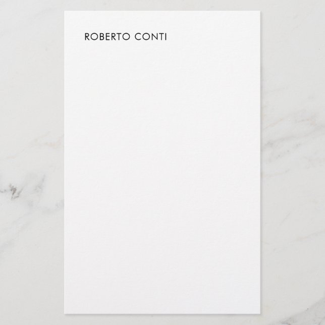 Papelaria Único Moderno Simples Minimalista (Frente)