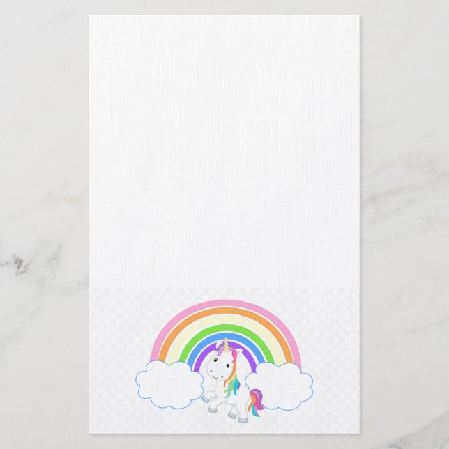 Papelaria Unicorn Rainbow (Frente)