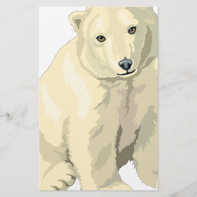 Papelaria Urso Polar Fofo (Frente)
