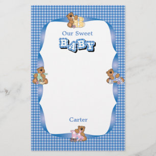 Papelaria Urso Scrapbooking do bebé