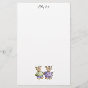 Papelaria Ursos de Lil · O bebê junta o verde & o roxo