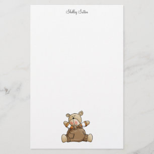 Papelaria Ursos de Lil · Romper de Brown do bebé