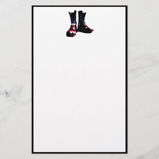 Papelaria USA Combate Boots (Frente)