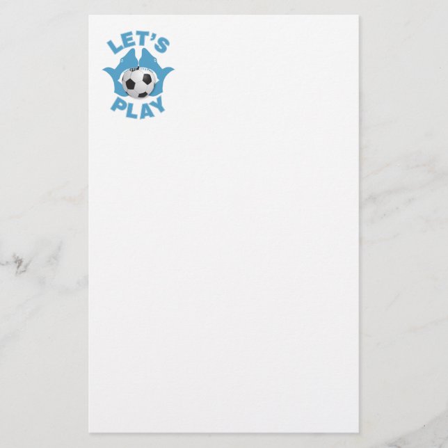 Papelaria Vamos jogar futebol (Frente)