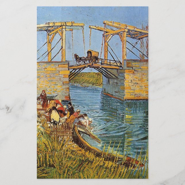 Papelaria Van Gogh Vincent - a ponte de Langlois (Frente)