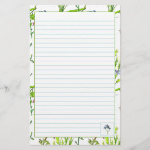 Papelaria Vegetais da aguarela da ilustração da planta