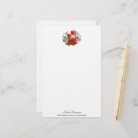 Velas de Aquarela e Poinsettia Natal