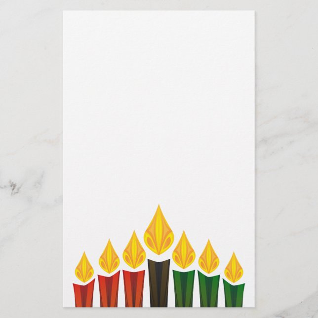 Papelaria velas kwanzaa (Frente)