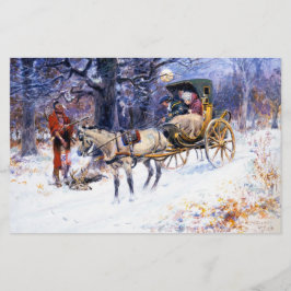 Papelaria Velho Natal em Nova Inglaterra (por Charles Russel