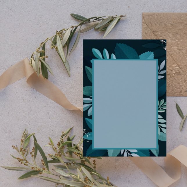 Papelaria Verde Escuro Elegante (Criador carregado)