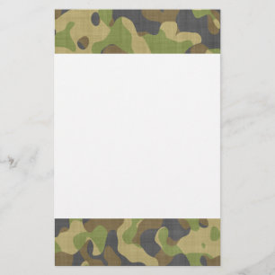 Papelaria Verdes & marrons de Camo