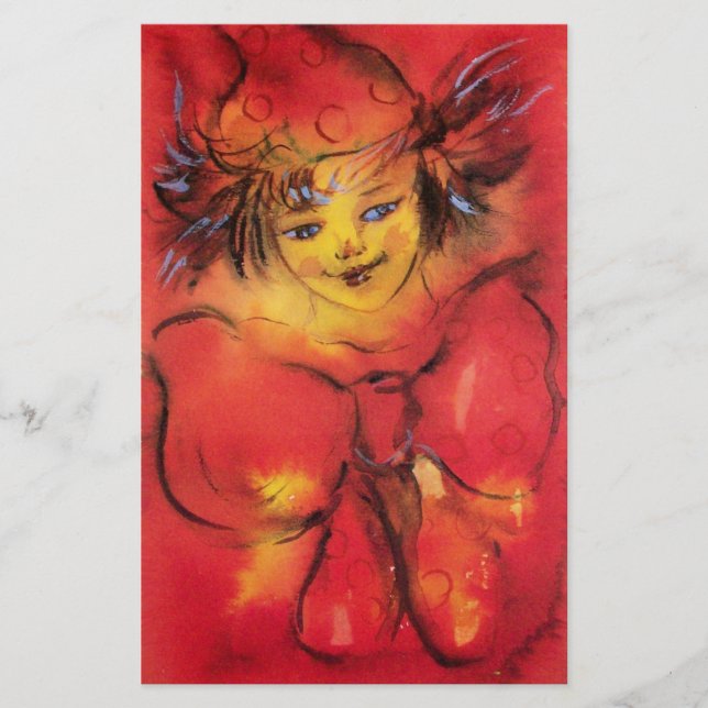 PAPELARIA VESTUÁRIO COM BORRACHA VERMELHA (Frente)