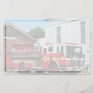 Papelaria Viatura de incêndio na frente do quartel dos