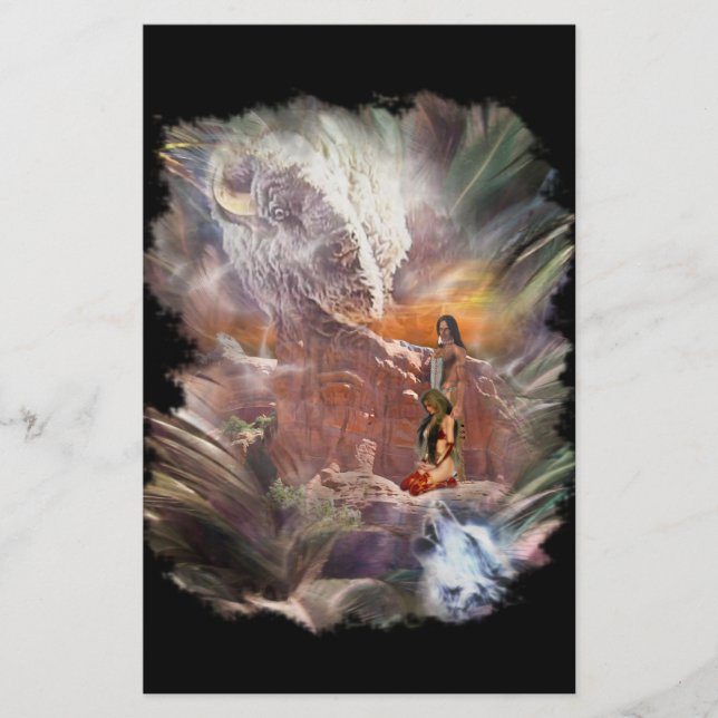 Papelaria Vignette noturno do casamento indiano americano (Frente)