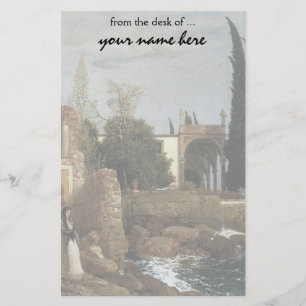 Papelaria Villa By the Sea by Arnold Bocklin, Symbolism Art