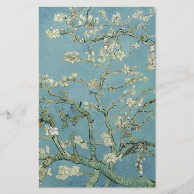 Papelaria Vincent Van Gogh Almond Blossom Pintura Floral (Frente)