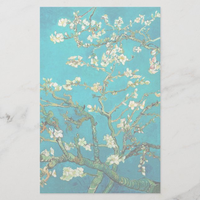 Papelaria Vincent Van Gogh Blossoming Almond Tree Arte Flora (Frente)