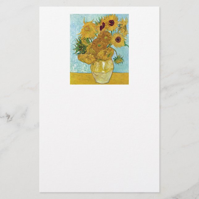 Papelaria Vincent Willem van Gogh , “ Sunflowers ” (Frente)