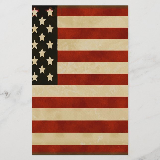 Papelaria Vintage American Flag GIFTS (Frente)