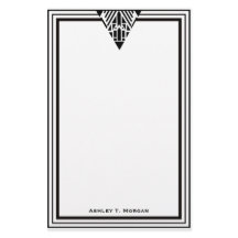 Vintage Art Deco Black Whame #1 Personalizado