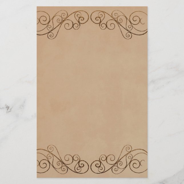 Papelaria Vintage Beige Wedding (Frente)