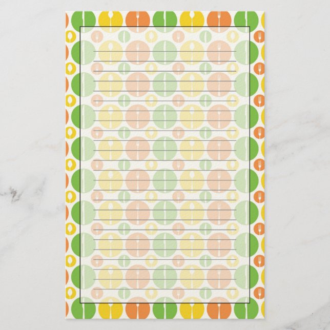 Papelaria Vintage Cutlery Pattern (Frente)