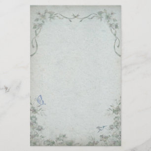 Papelaria Vintage Floral Blue Wedding