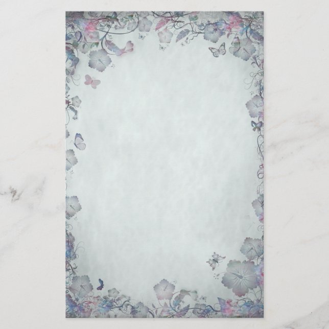 Papelaria Vintage Flowers & Butterfly's Wedding (Frente)