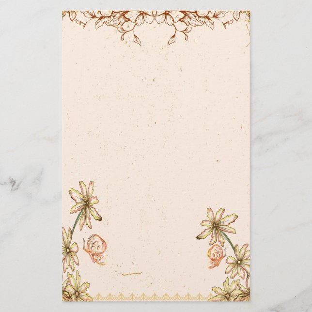 Papelaria Vintage Flowers Wedding (Frente)