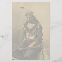 Vintage Foto Native American Lakota Chefe Indiano