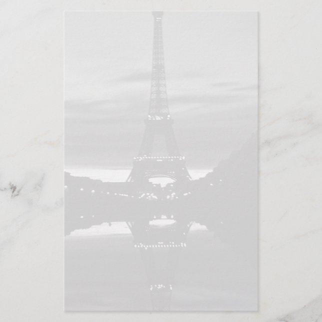 Papelaria Vintage França Paris Reflexão torre Eiffel (Frente)