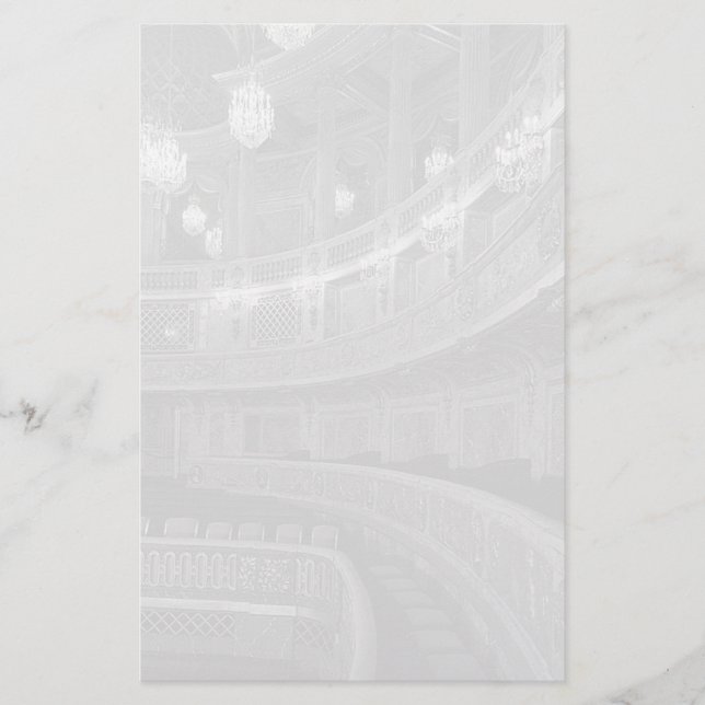 Papelaria Vintage France Versailles Palace Casa de Ópera (Frente)