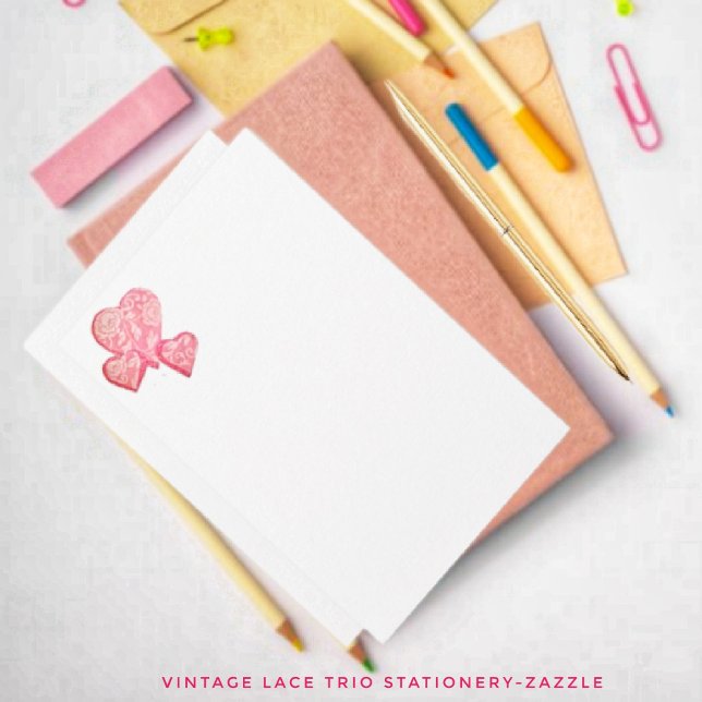 Papelaria Vintage Lace Trio (Criador carregado)