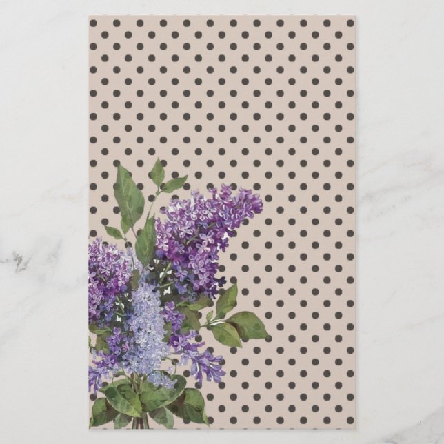 Papelaria Vintage lilac (Frente)