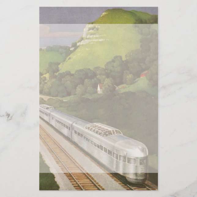 Papelaria Vintage, Locomotive in Country (Frente)