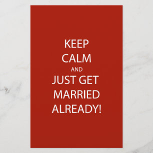 Papelaria Vintage MANTER CALM SE CASAR