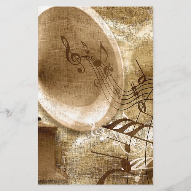 Papelaria Vintage Music (Frente)