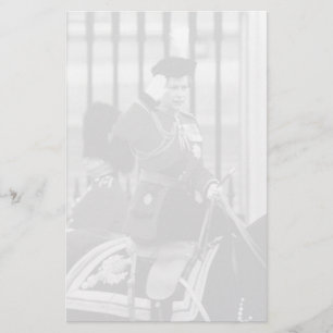 Papelaria Vintage Queen Elizabeth II Buckingham Palace 1970