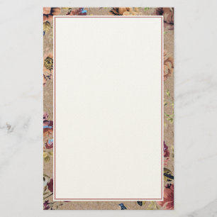 Papelaria Vintage Rustic Floral
