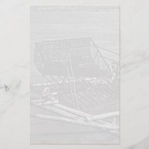 Papelaria Vintage USA Alaska Yukon, armadilha de peixe 1970