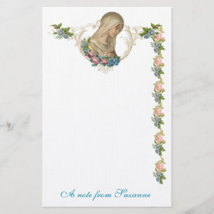 Papelaria Virgem Católica Mary Palavra Religiosa